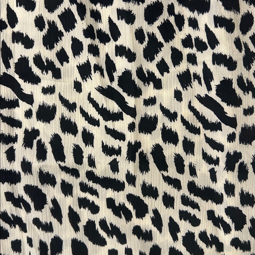 Umgee Animal Print Print V-Neck Tiered Ruffle Sleeve Midi Dress Women’s Large - Picture 11 of 13